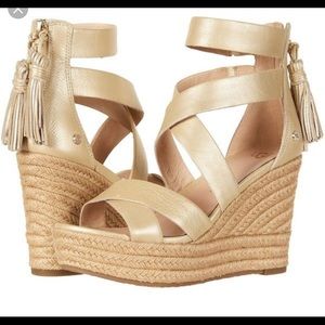 Ugg Raquel Metallic Wedge Sandal